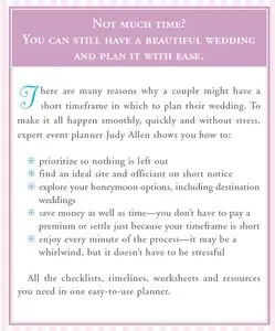 "Plan a Great Wedding in Three Months or Less" by Judy Allen
