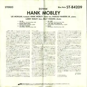 Hank Mobley - Dippin' (1965) {Blue Note Japan, CP32-5216, Early Press}