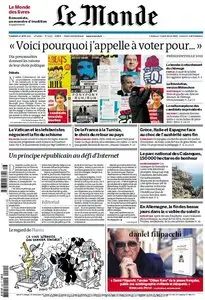 Le Monde et Supplément Livres du Vendredi 20 Avril 2012