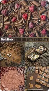 Stock Photo: Still life with chocolate
