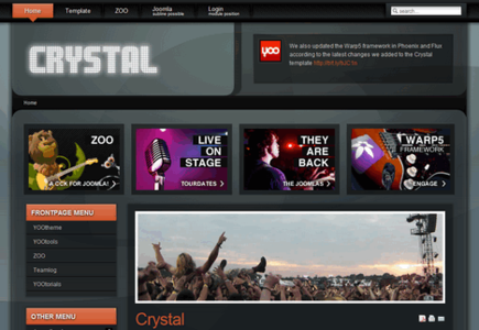 Crystal – September 09 YOOtheme Joomla Template