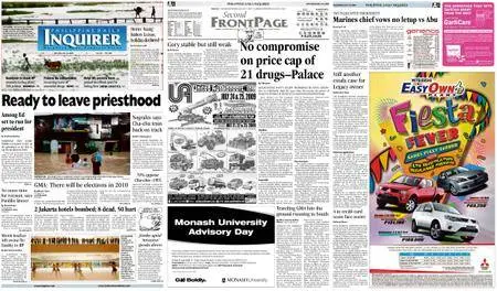 Philippine Daily Inquirer – July 18, 2009