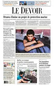 Le Devoir du 25 Juillet 2014