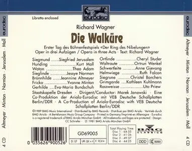 Marek Janowski, Staatskapelle Dresden - Richard Wagner: Die Walküre (1989)
