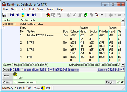 Runtime's DiskExplorer 4.24 for FAT-NTFS-Linux Portable