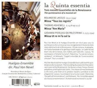 Huelgas Ensemble, Paul Van Nevel - La Quinta Essentia: Palestrina, Lassus, Ashewell (2007)