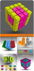 3d vector objects set 2