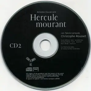 Antoine Dauvergne - Hercule Mourant [2CD] (2012) {Aparte} [re-up]