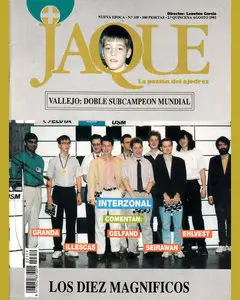 JAQUE • La pasion del Ajedrez • Numero 359 • Agosto 1993 (Spanish)
