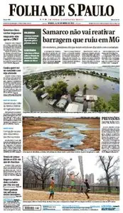 Folha de São Paulo - 26 de dezembro de 2015 - Sábado