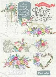 CreativeMarket - Set of vector bouquets