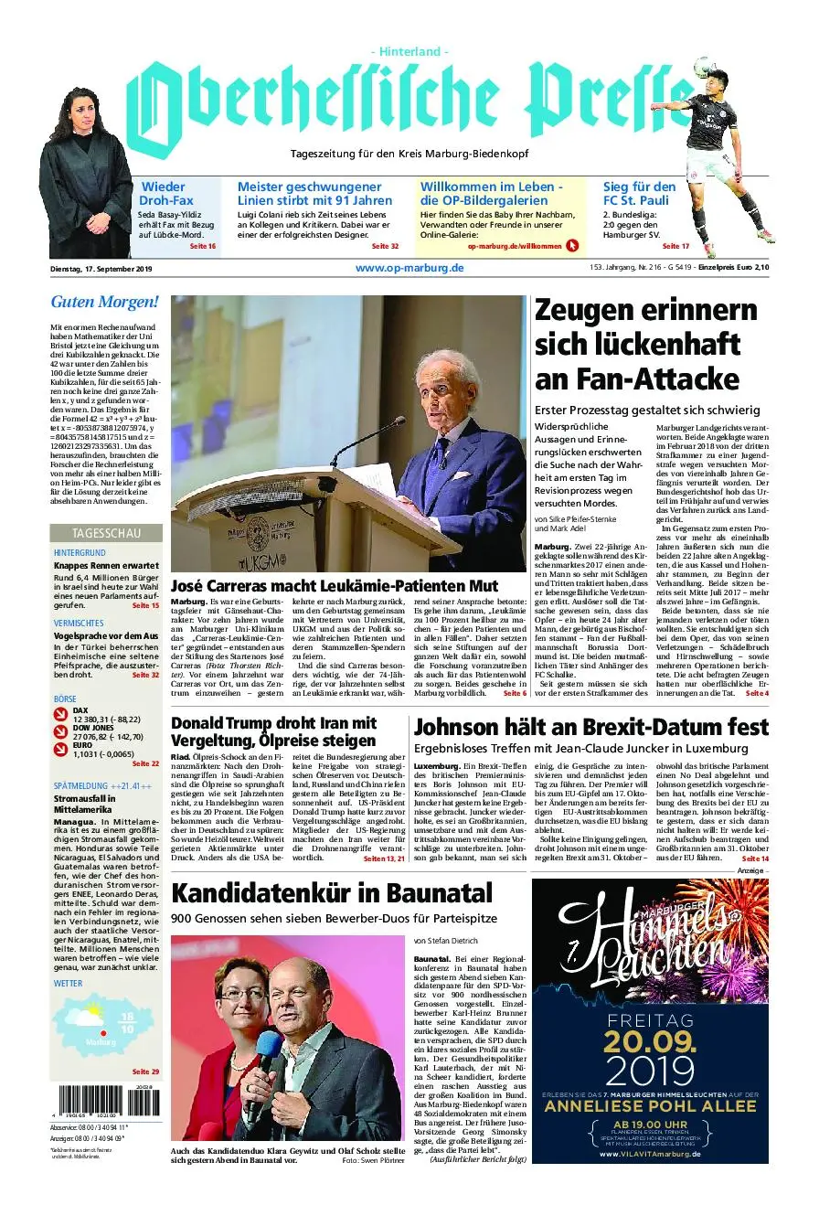 Oberhessische Presse Hinterland - 17. September 2019