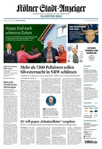 Kölner Stadt-Anzeiger Rhein-Bergischer Kreis - 31 Dezember 2024