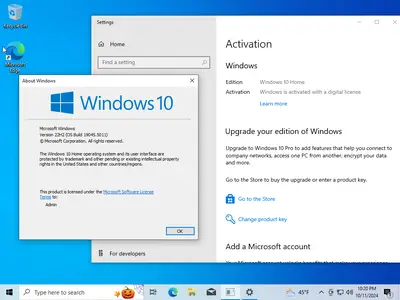 Windows 10 22H2 build 19045.5011 AIO 16in1 Multilingual (x64) Preactivated October 2024