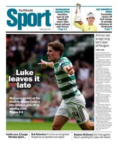 The Herald Sport (Scotland) - 4 August 2025