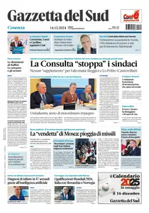 Gazzetta del Sud Cosenza - 14 Dicembre 2024