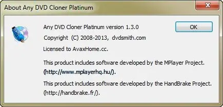 Any DVD Cloner Platinum 1.3.0