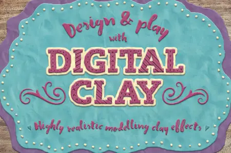 CreativeMarket - Digital Clay- Layer Styles & More