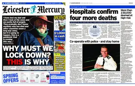 Leicester Mercury – March 25, 2020