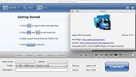 Super MP3 Converter 6.1.7 Multilingual Mac OS X
