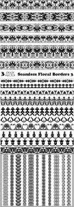 Vectors - Seamless Floral Borders 3