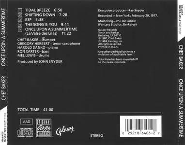 Chet Baker - Once Upon A Summertime (1977) {Galaxy OJCCD-405-2 rel 2001}