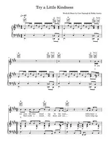 Try a little kindness - Glen Campbell (Piano-Vocal-Guitar (Piano Accompaniment))