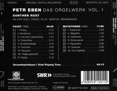Petr Eben - Das Orgelwerk, Volume 1 - Gunther Rost (2002) {Motette MOT12911}