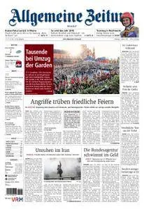Allgemeine Zeitung Mainz - 02. Januar 2018