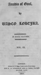 «Amadís of Gaul, Vol. III. of IV» by Vasco Lobeira
