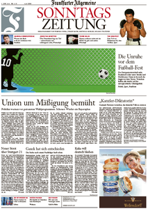 Frankfurter Allgemeine Zeitung am Sonntag, 05. Juni 2016