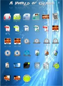 A World of Glass Dock Icons