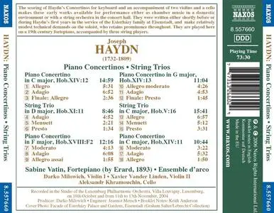 Sabine Vatin, Ensemble d'arco - Joseph Haydn: Piano Concertinos, String Trios (2006)