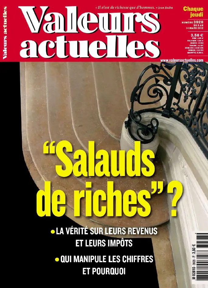 Valeurs Actuelles 3928 - 8 au 14 Mars 2012