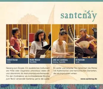 Guillaume Dufay - New Flowers - Santenay (2018) {friends of green sonic CD1710}
