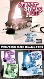 GraphicRiver Street Rhymes & Life Mixtape CD Flyer Template