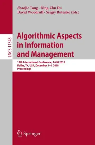 Algorithmic Aspects in Information and Management (Repost)
