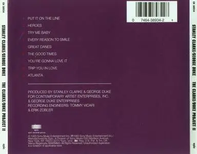 Stanley Clarke / George Duke - The Clarke/Duke Project II (1983) {Epic}