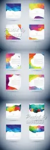 Abstract Geometric Backgrounds Vector