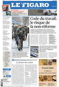 Le Figaro du Mercredi 9 Mars 2016