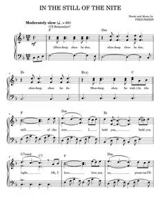 In The Still Of The Nite (I'll Remember) - Boyz II Men, The Five Satins (Easy Piano)