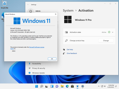Windows 11 Pro/Enterprise Build 22000.708 (No TPM Required) Preactivated May 2022