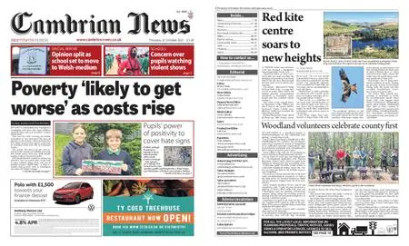 Cambrian News Aberystwyth – 21 October 2021