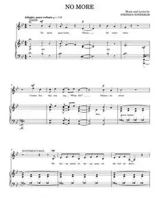 No More (from Into The Woods) - Into The Woods Musical, Stephen Sondheim (Piano Vocal)