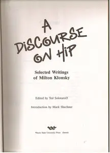 Discourse on Hip: Selected Writings of Milton Klonsky (repost)