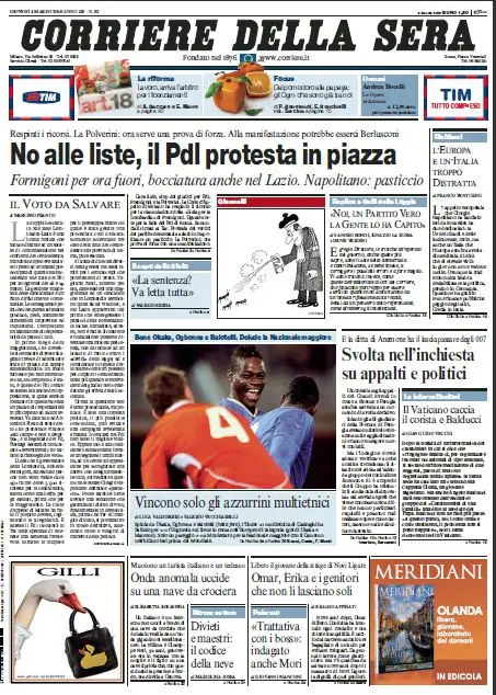 Il Corriere della Sera (04-03-10)