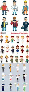 Vectors - Cartoon Workers 6