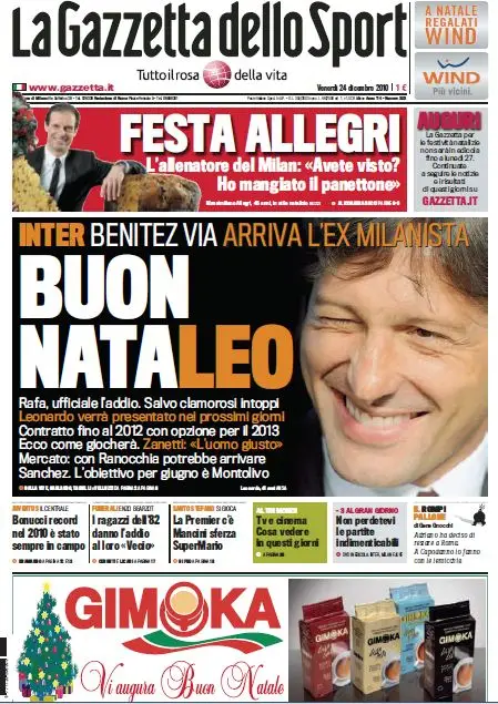 La Gazzetta dello Sport (24-12-10)