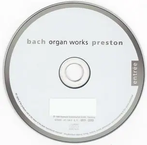 Bach - Simon Preston - Works For Organ (1989, reissue 2000's)