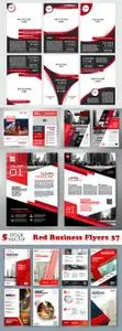 Vectors - Red Business Flyers 37